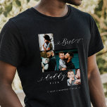 Camiseta Triblenda Mejor Papi Grabar siempre Foto de la familia Keeps<br><div class="desc">Envíe un hermoso regalo personalizado del día de su padre a su padre que él apreciará. Collage especial de fotos familiares del día del padre para mostrar tus fotos familiares y recuerdos especiales. Nuestro diseño cuenta con un sencillo diseño de cuadrícula de 4 fotos con "Mejor papi nunca" diseñado en...</div>