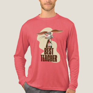 Camiseta Triblenda Mejor Profesor Conejo de Humor de Aula
