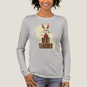 Camiseta Triblenda Mejor Profesor Conejo de Humor de Aula