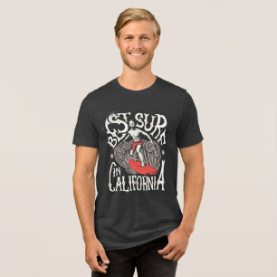 Camiseta Triblenda Mejor Surfing en California - Tee de Surf Retro