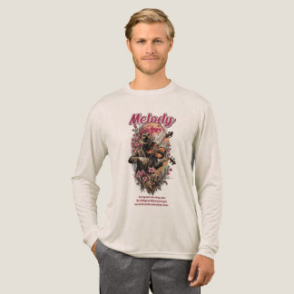 Camiseta Triblenda Melodía del ser de violín artístico de la luna sin