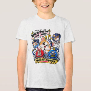 Camiseta Triblenda Meme de gato Diseño de humor de gato lindo diver