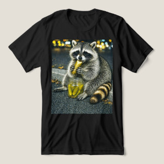 Camiseta Triblenda Meme de mapache divertido comiendo pepinillos 