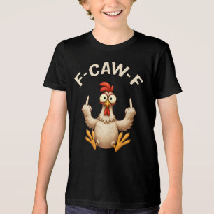 Camiseta Triblenda Meme del Gallo F-Caw-F Chistoso Juego de Palabra