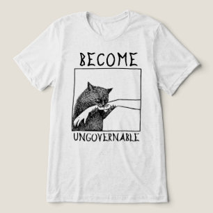 Camiseta Triblenda Meme del Gato Negro Ingobernable