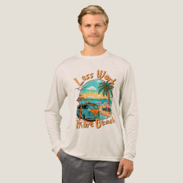Camiseta Triblenda Menos Trabajo Más Playa para Vacaciones de Verano