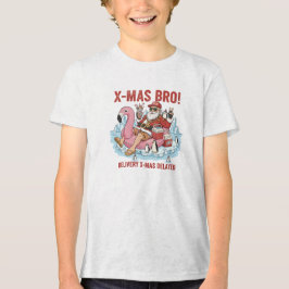 Camiseta Triblenda Men's Funny Bro Santa Delivery Delayed Full Zip Ho