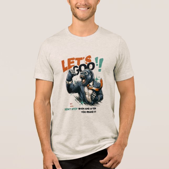 CAMISETA TRIBLENDA MEN'S LET'S GOO LESSONS LEARN TRI-BLEND T SHIRT  (Anverso)