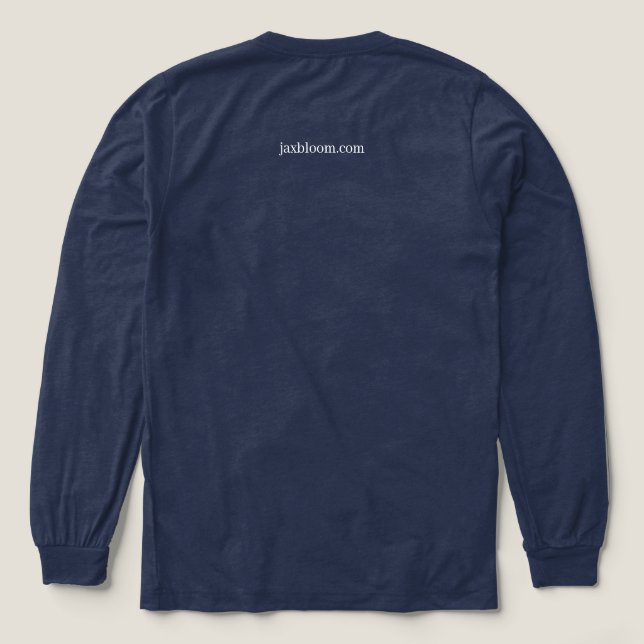 Camiseta Triblenda Mens Long Sleeve Triblend (Diseño trasero)