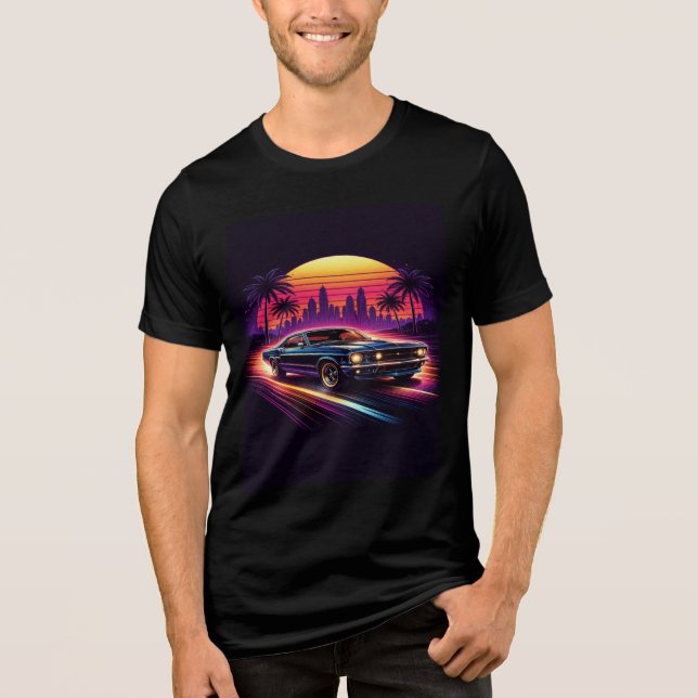 Camiseta Triblenda Mens Racing Car  (Anverso)