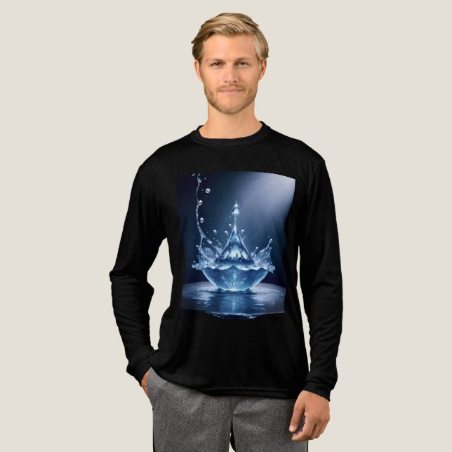 Camiseta Triblenda Men's Tri-Blend Basic T-Shirt (Anverso Completo)