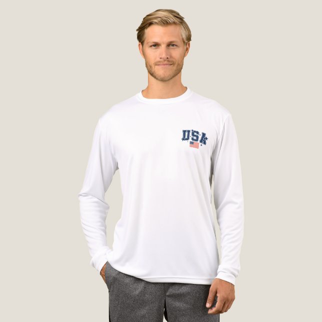 Camiseta Triblenda Mens USA  (Anverso Completo)