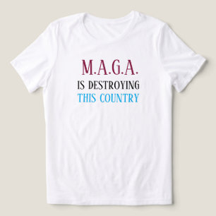 Camiseta Triblenda Mensaje anti-MAGA