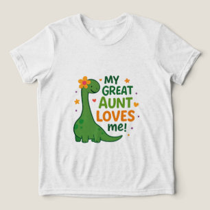 Camiseta Triblenda Mensaje de amor de Dino Dino dulce de tía
