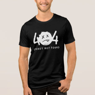 Camiseta Triblenda Mensaje de error divertido Energía cansada no enco