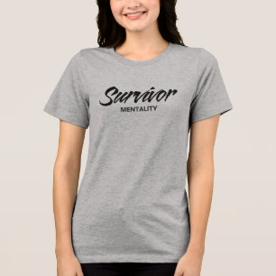 Camiseta Triblenda Mentalidad de Superviviente Regalo de Paquete de