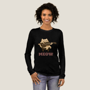 Camiseta Triblenda Meow Guitar Kitty T-Shirt
