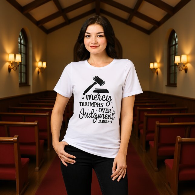 Camiseta Triblenda Mercy Triumphs Over Judgment James 2:13 Tee (Subido por el creador)