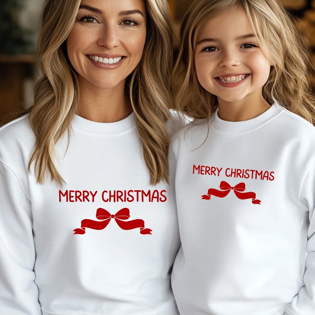 Camiseta Triblenda Merry Christmas Classic, Traditional Holiday Bow (Subido por el creador)