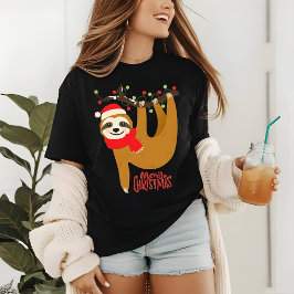 Camiseta Triblenda Merry Christmas Sloth | Vacaciones