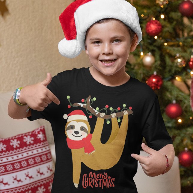 Camiseta Triblenda Merry Christmas Sloth | Vacaciones (Subido por el creador)