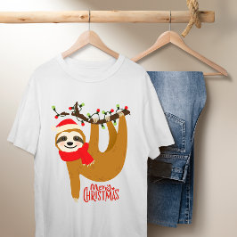 Camiseta Triblenda Merry Christmas Sloth | Vacaciones