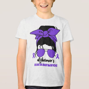 Camiseta Triblenda Mes De Conciencia De Heimers Para Mujeres Heimer P