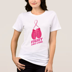Camiseta Triblenda Mes De Concienciación Sobre El Cáncer De Mama, Luc