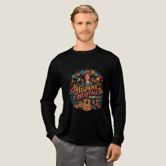 Camiseta Triblenda Mes de la Herencia Hispana Colorido Arte Popular L