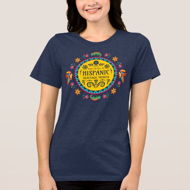 Camiseta Triblenda Mes del Patrimonio Hispano (Anverso)