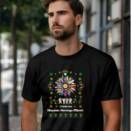 Camiseta Triblenda Mes del patrimonio hispano Banderas latinas giraso