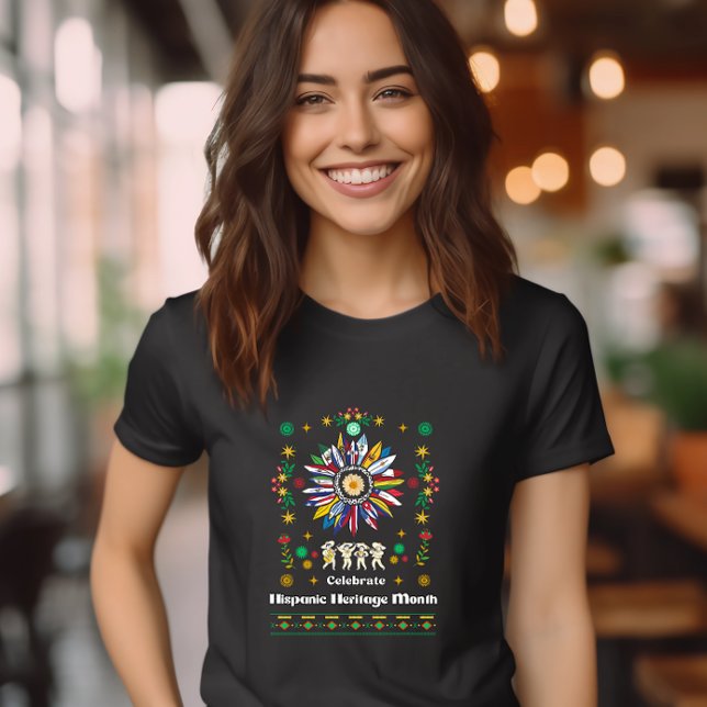 Camiseta Triblenda Mes del patrimonio hispano Banderas latinas giraso (Subido por el creador)