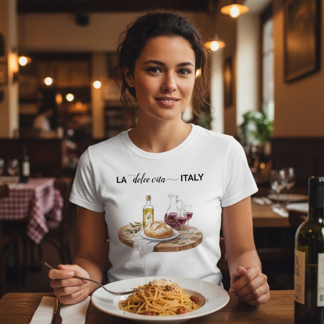 Camiseta Triblenda Mesa acuarela italiana La Dolce Vita (Subido por el creador)