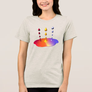 Camiseta Triblenda Mezcla de pintura creativa