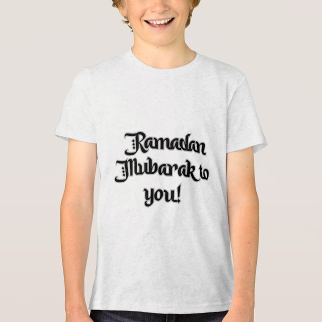 Camiseta Triblenda Mezcla tripartita juvenil Bella+Canvas (Anverso)