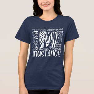 Camiseta Triblenda MHE Mustangs muchos tipos de letra