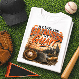 Camiseta Triblenda Mi Amor por San Francisco es Béisbol Gigante