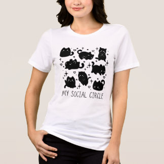 Camiseta Triblenda Mi Círculo Social Gatito Adorable