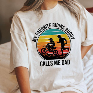 Camiseta Triblenda Mi compañero de motocross favorito me llama papá