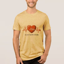 Mi corazón late al ritmo - Mostaza vintage Heartb