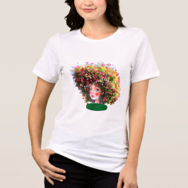 Camiseta Triblenda Mi corazón sigue joven: chica del árbol artístico 