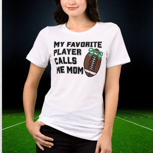 Camiseta Triblenda Mi jugador favorito me llama mamá fútbol