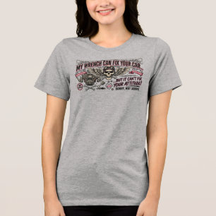 Camiseta Triblenda Mi llave puede arreglar tu coche, no tu actitud