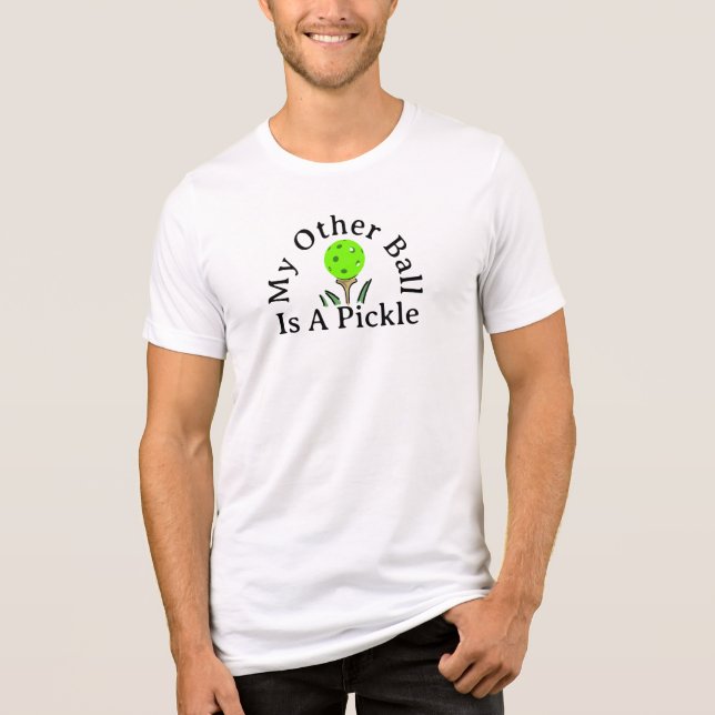 Camiseta Triblenda Mi otra pelota es una pelota de golf verde (Anverso)