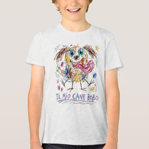 Camiseta Triblenda Mi perro Bobo - dibujo infantil colorido