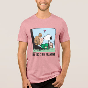 Camiseta Triblenda Mi perro es mi San Valentín   Peppermint Patty & S