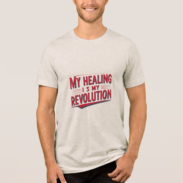 Camiseta Triblenda Mi sanación es mi revolución (Anverso)