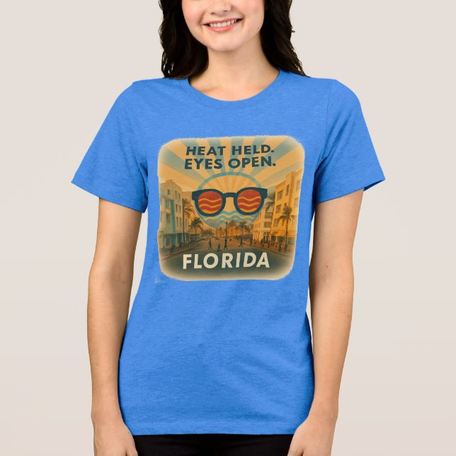 Camiseta Triblenda Miami Tee de triple mezcla | Tee de fuerza suave (Anverso)