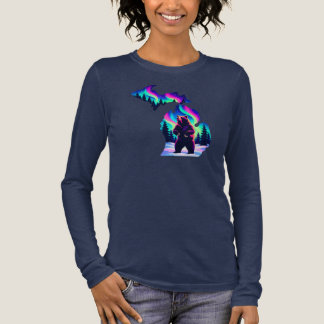 Camiseta Triblenda Michigan Northern Lights Bear