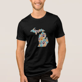Camiseta Triblenda Michigan Paw imprime Bella+Canvas